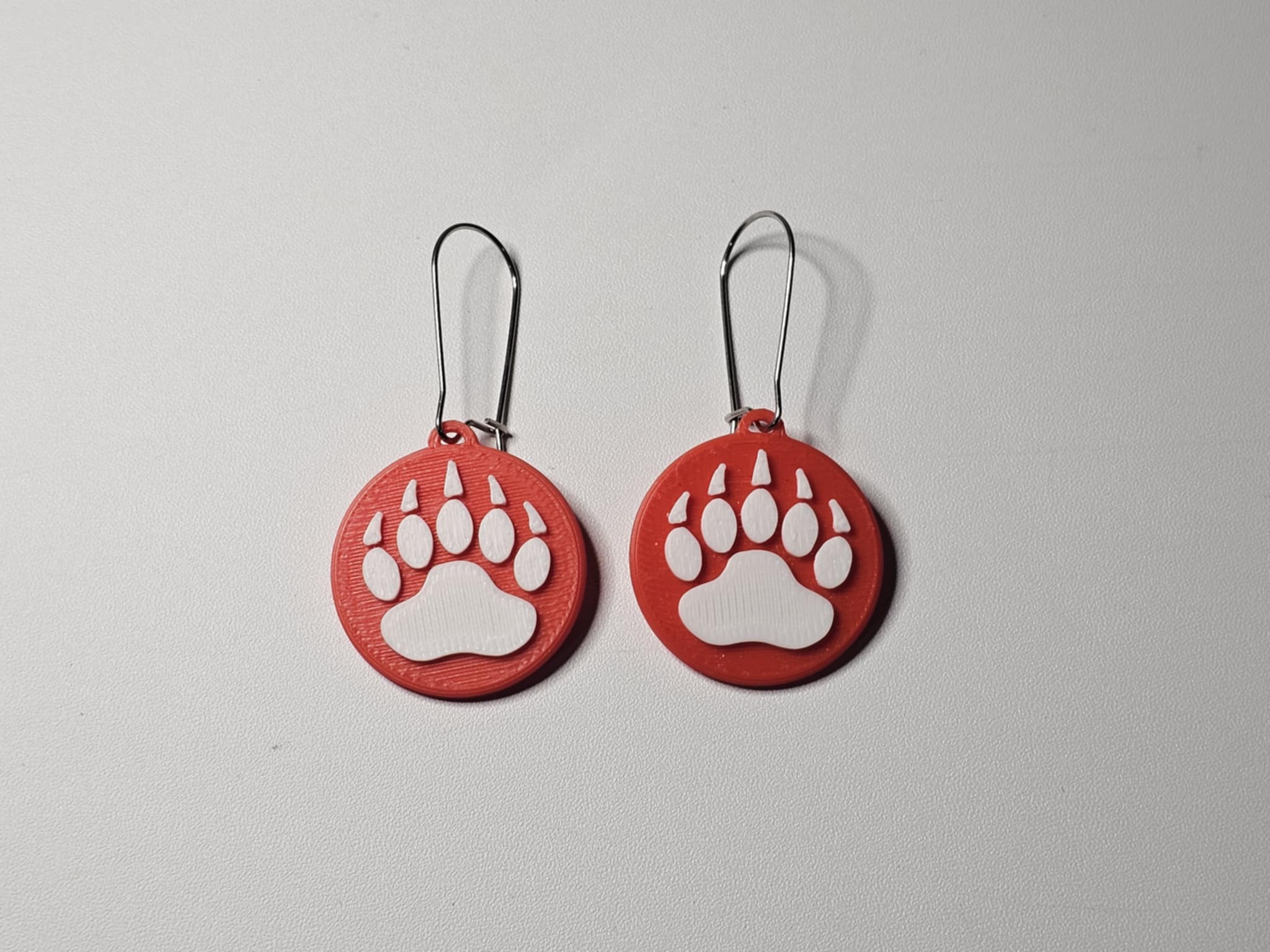 Round Paw Earrings