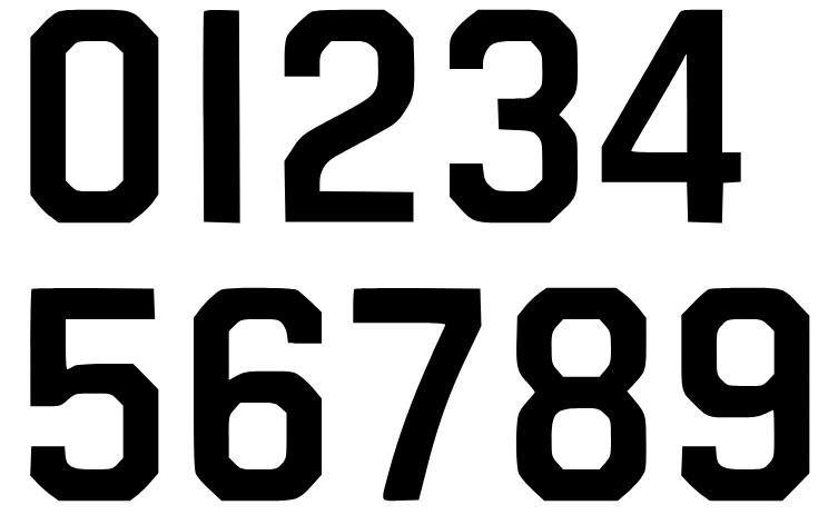 Numbers Zahlen Deko Geburtstag