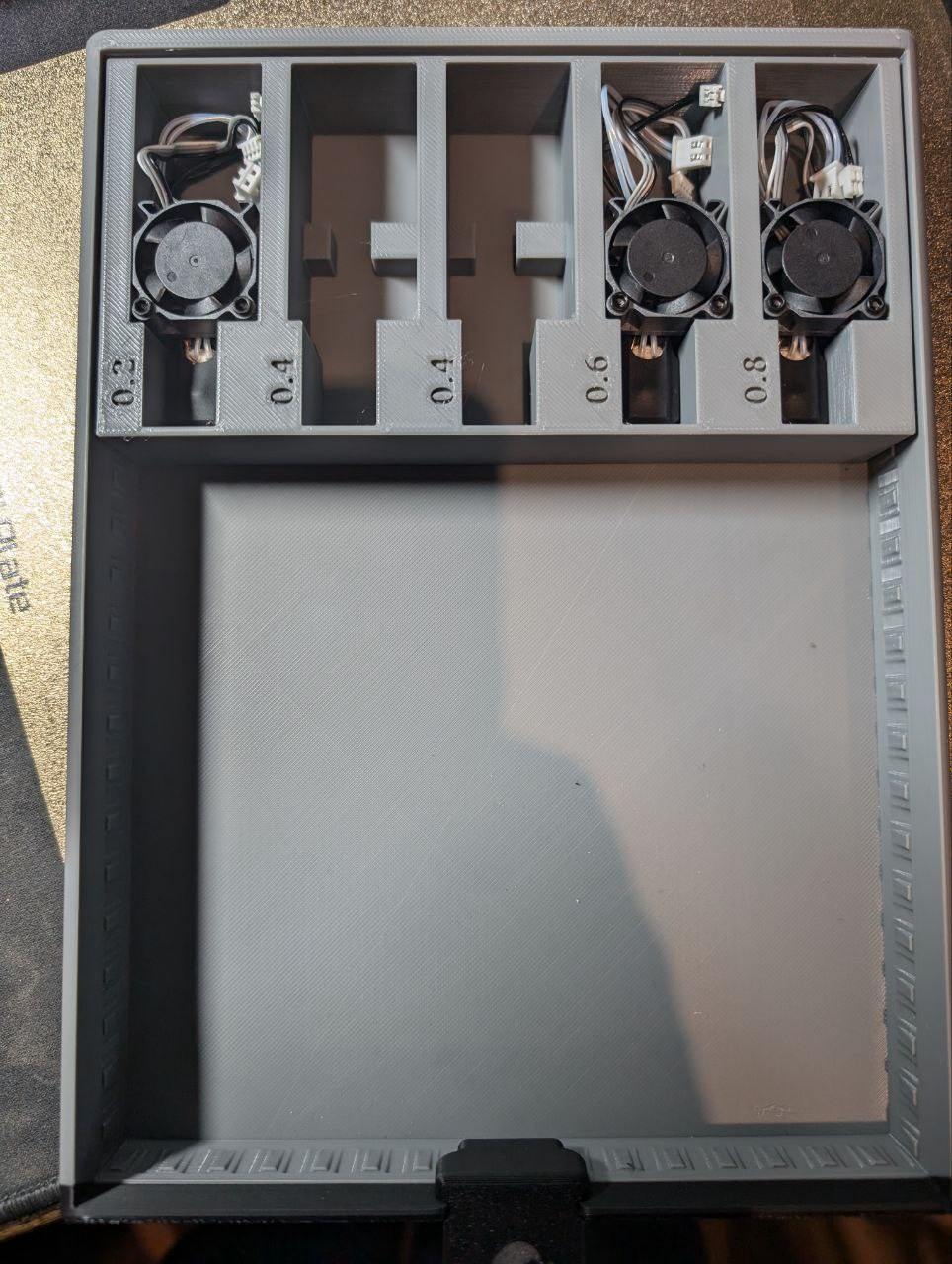 Simple X1C hotend stand For AMS riser v2 drawers