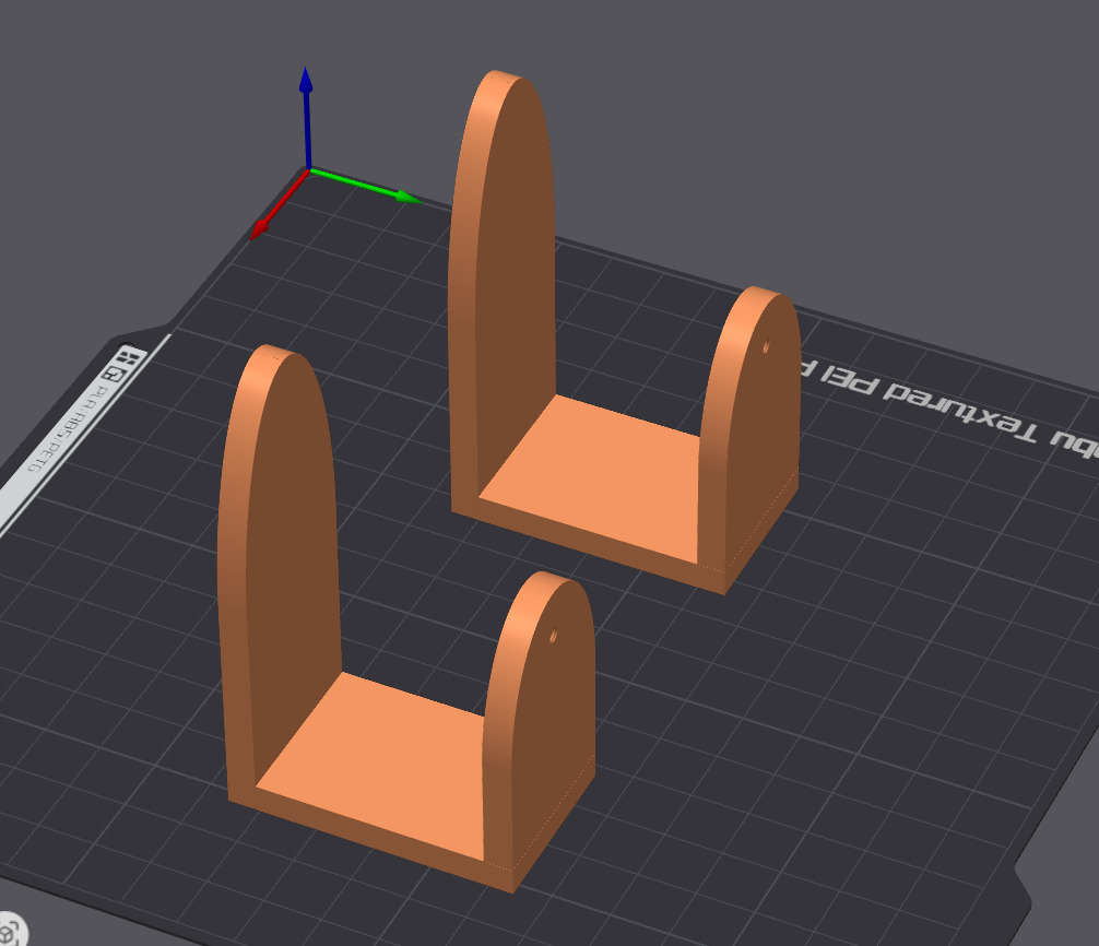 simple router wall stand small (2 pieces)