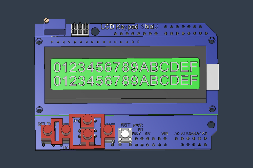 Arduino LCD & Keypad Shield Enclosure