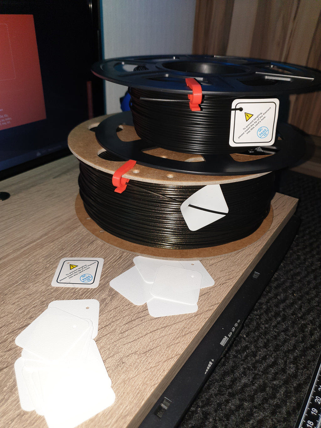 Filament Spool - Anti Tangling Card