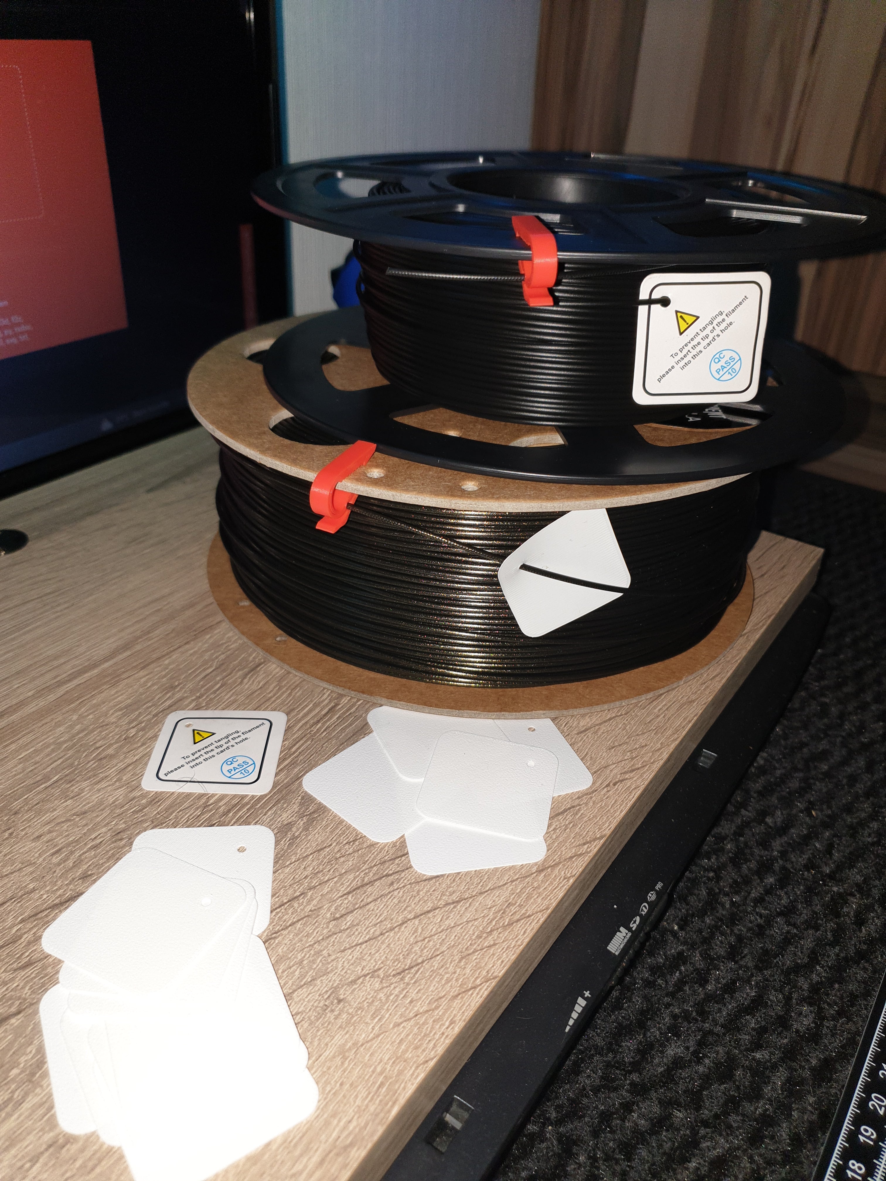 Filament Spool - Anti Tangling Card