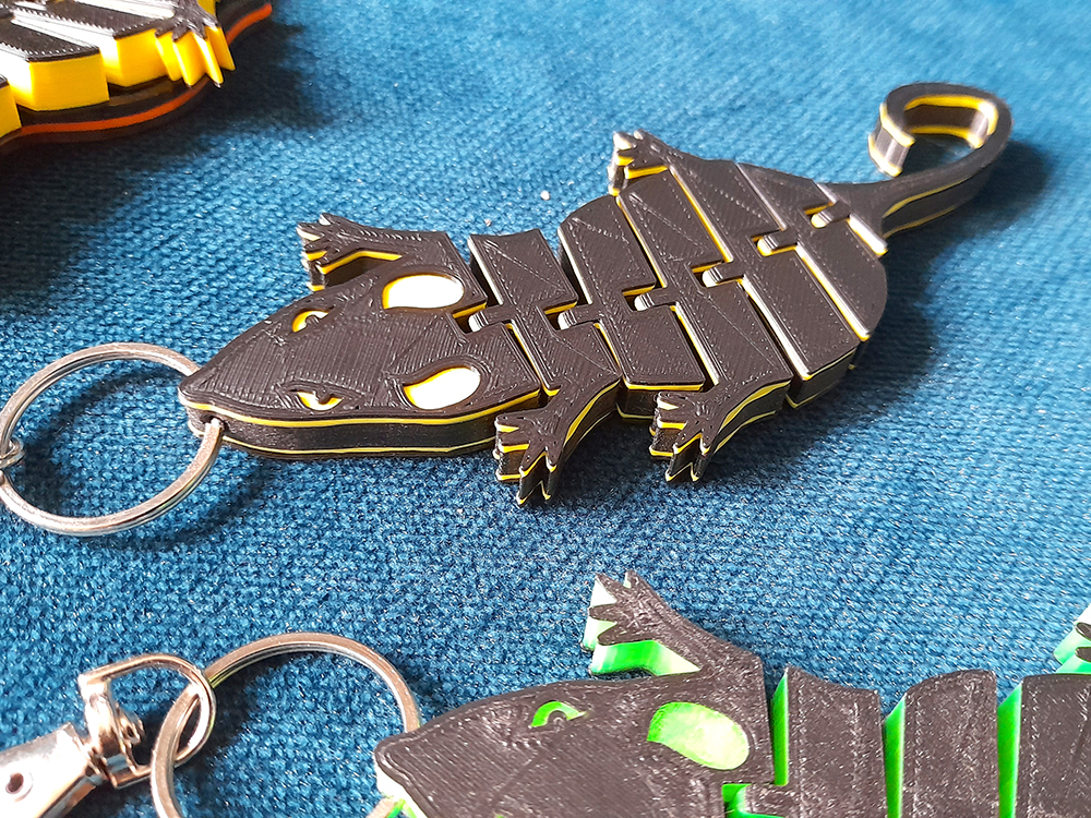 Flexi Rat Keychain