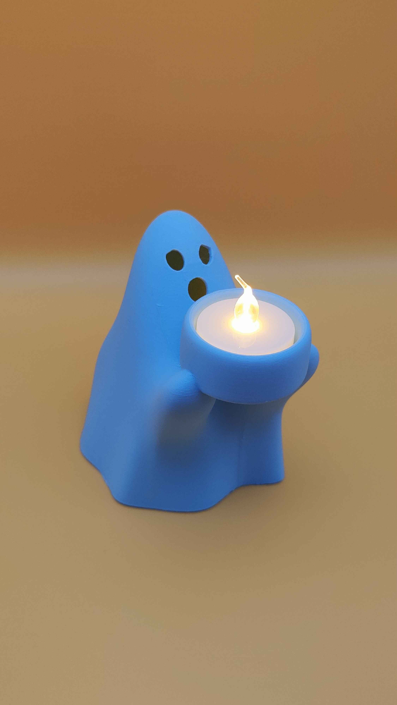 Ghost Tealight Candle Holder – Spooky & Stylish!