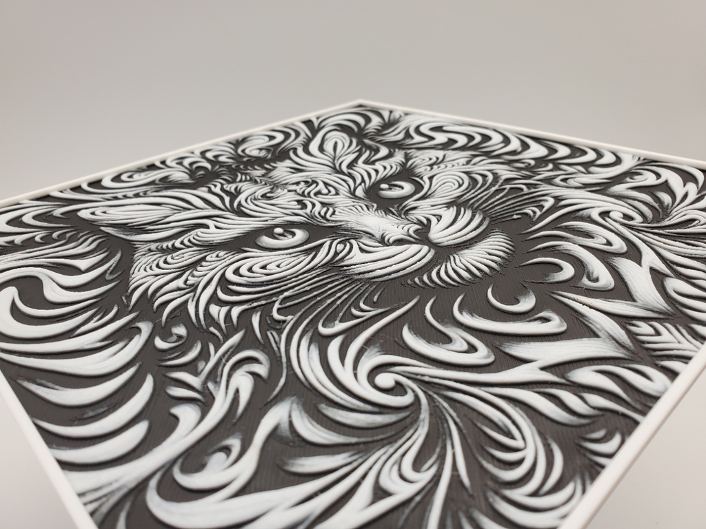Psychedelic Cat Visual Illusion