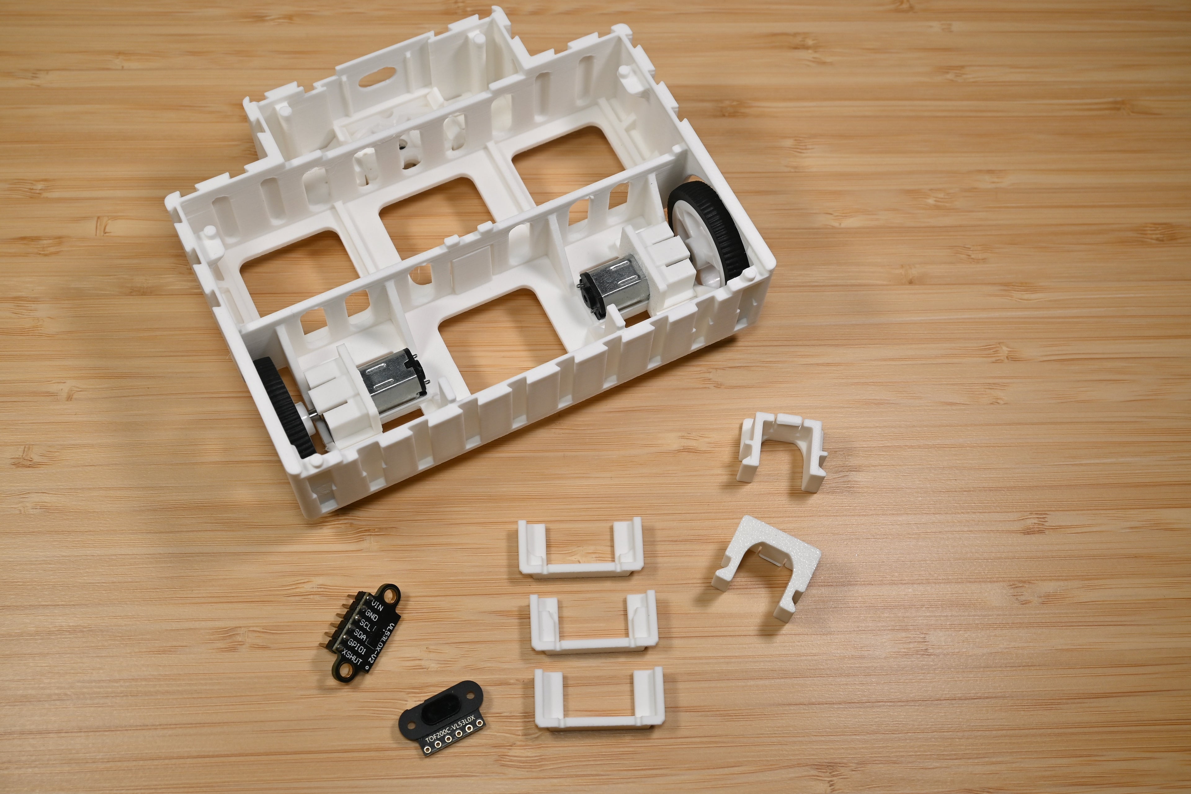 BEAPER Bot robot chassis with ToF mount - RWD
