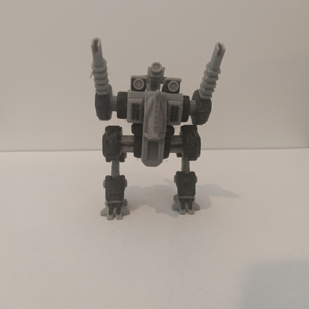 Q-17 Fighter Mech (Print In Place) Articulated