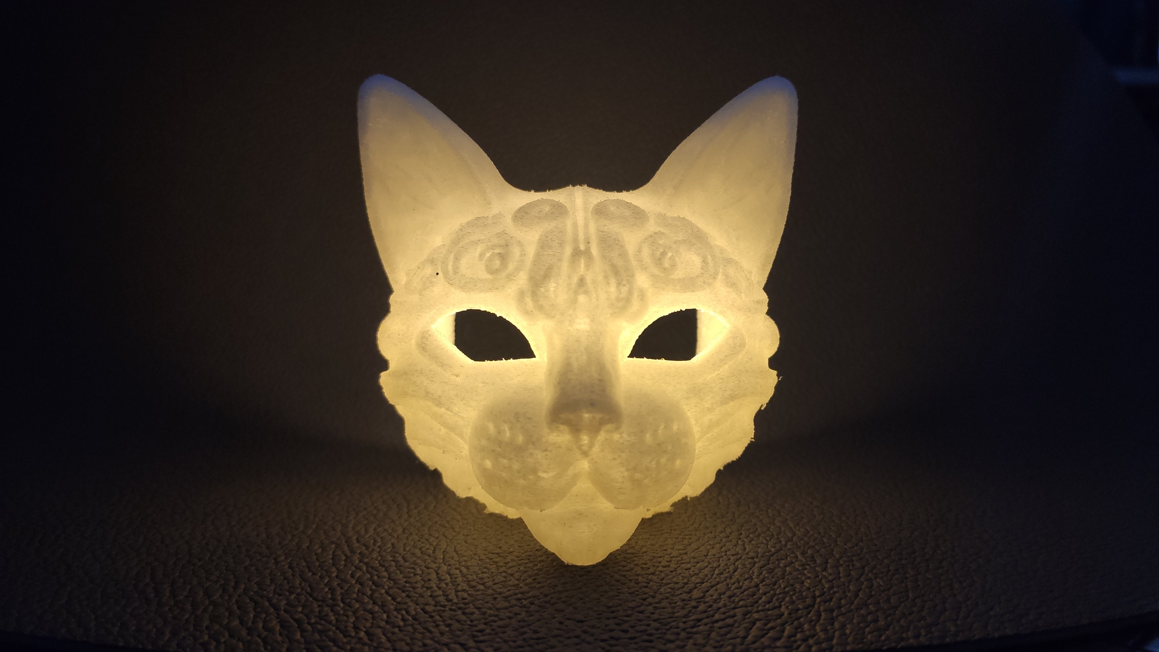 Cat Head - LED tea light holder