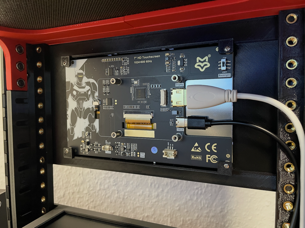 LUCKFOX 7” Touchscreen Mount for 10” Rack / KWS v2