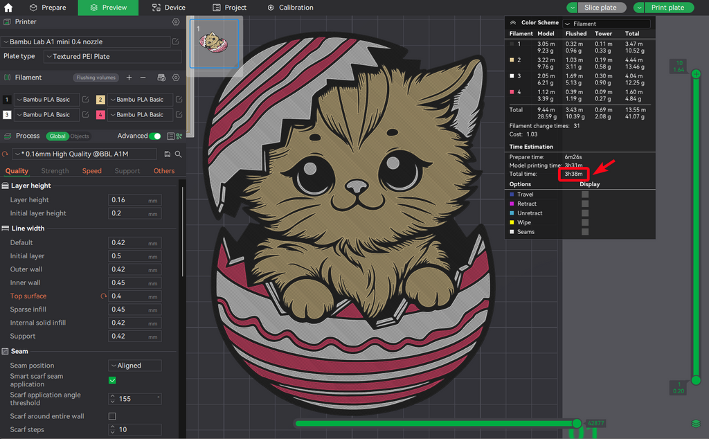 Easter Egg Cat