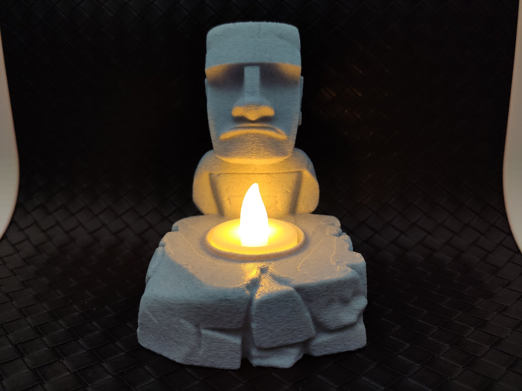 Moai - LED Tea light Holder