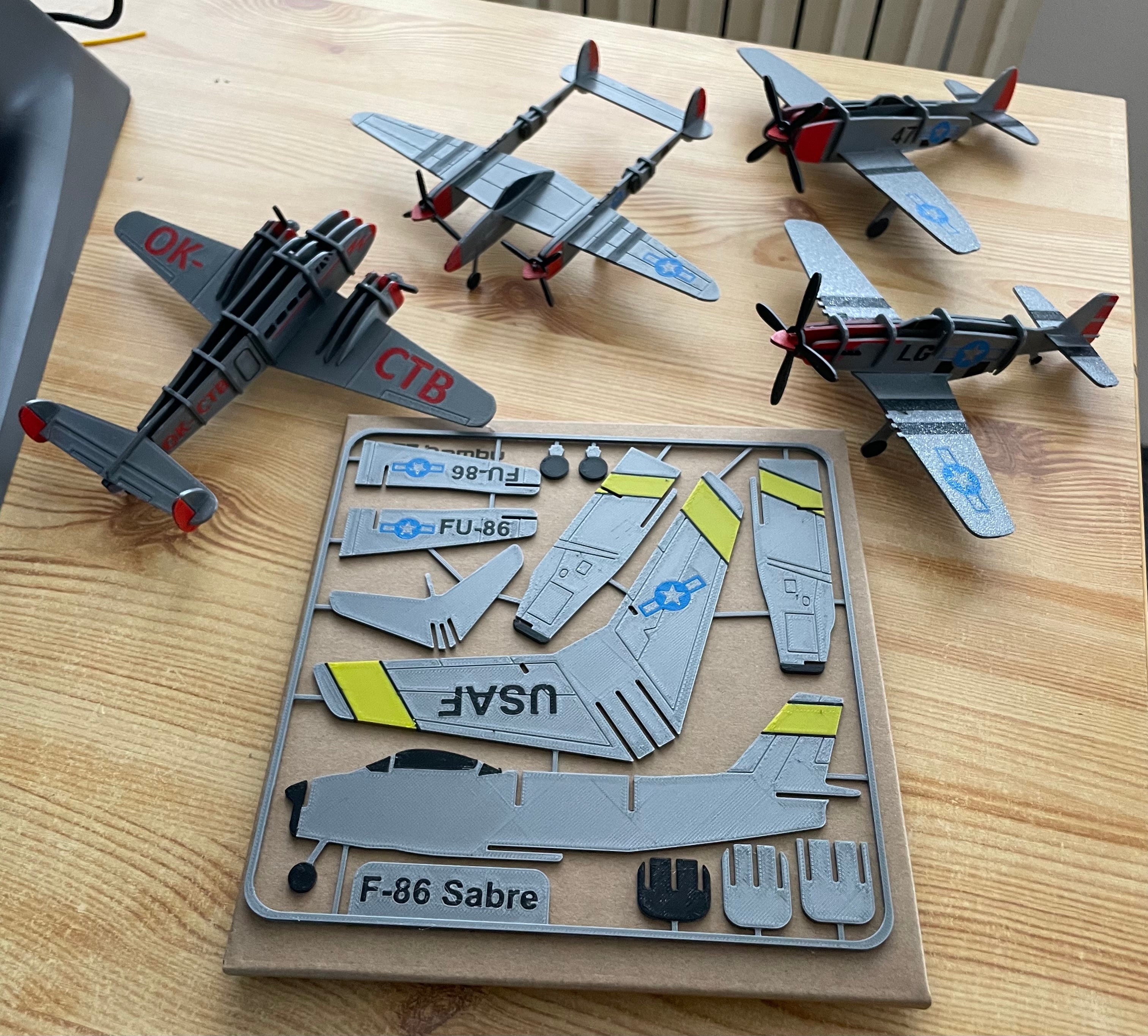F-86 Sabre Kit Card