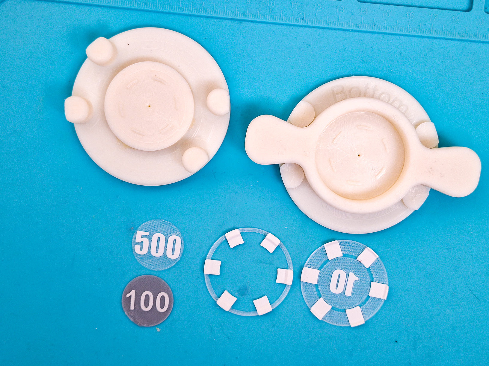 Poker Chip Mold from Poop-One mold for all values