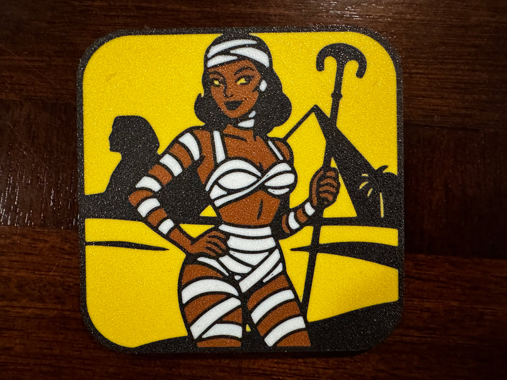 Classic Monster Pinups - Halloween Coasters