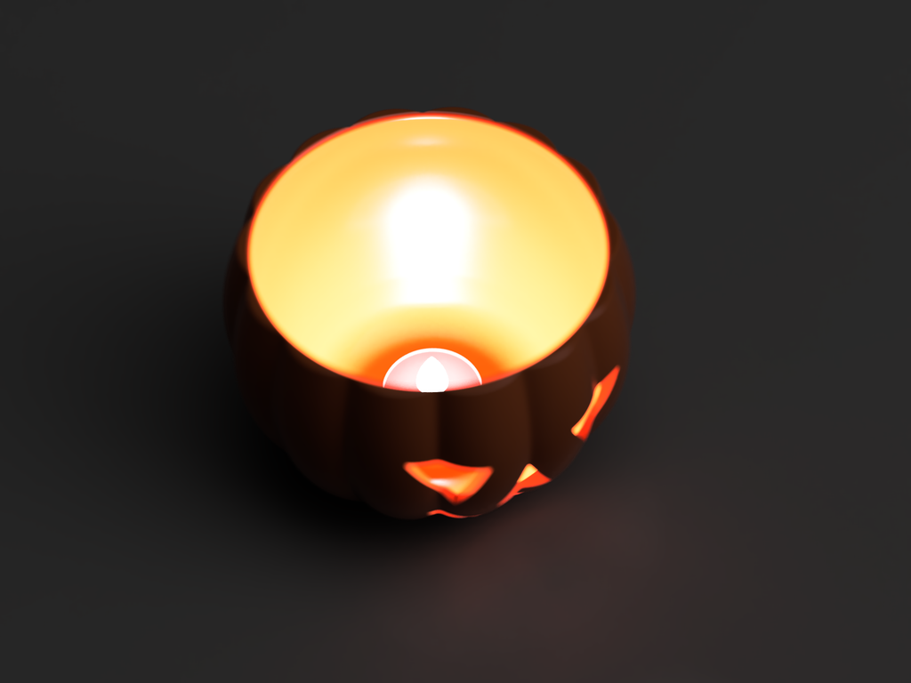 Halloween pumpkin lamp