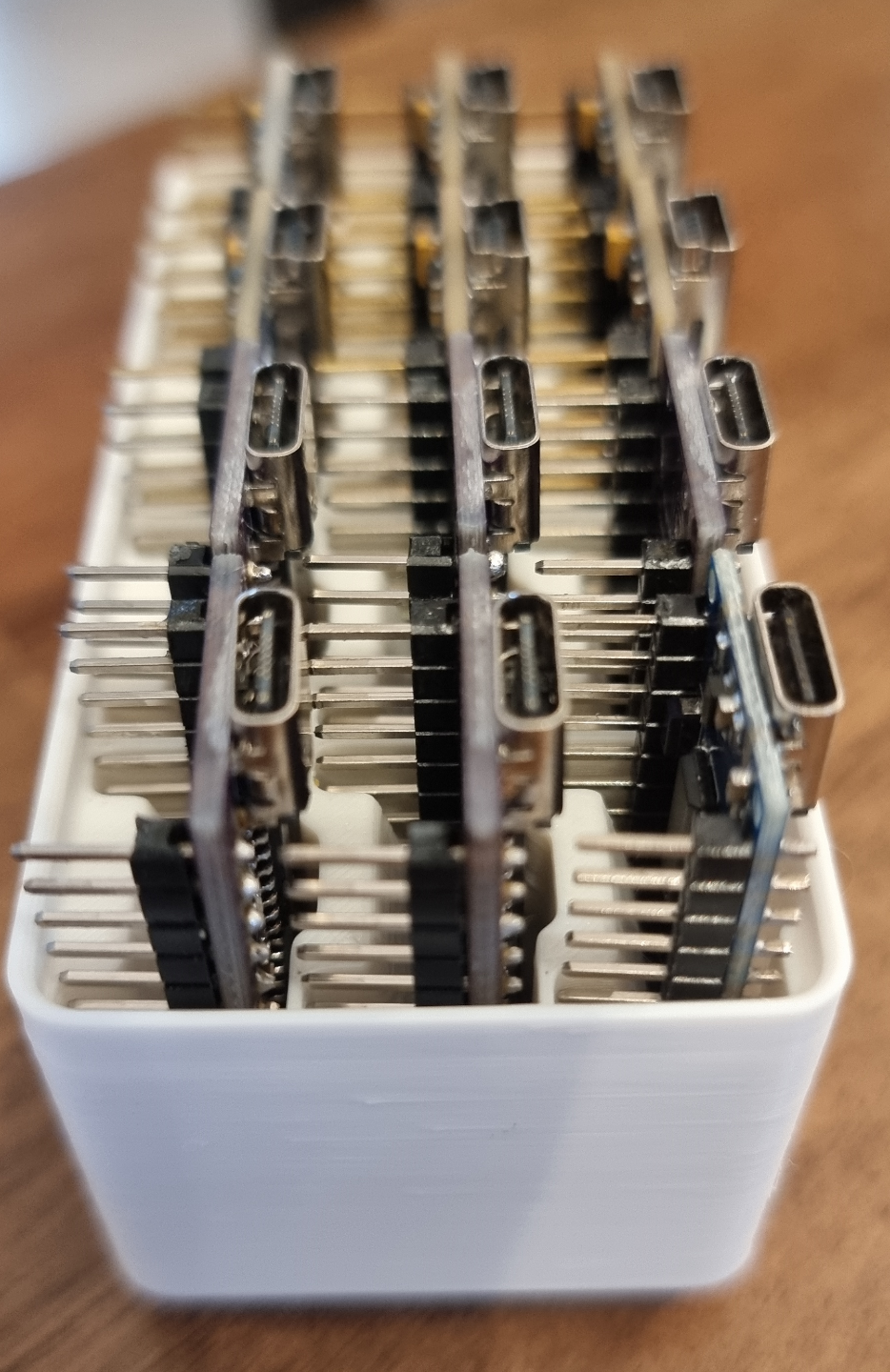 Gridfinity Arduino Nano 1x2 bin Holds 12 Arduinos