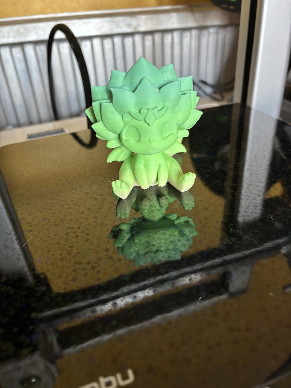 Flower Dragon Figurine
