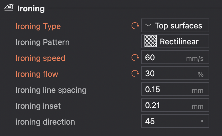 Flawless Ironing Settings (2x faster than default)
