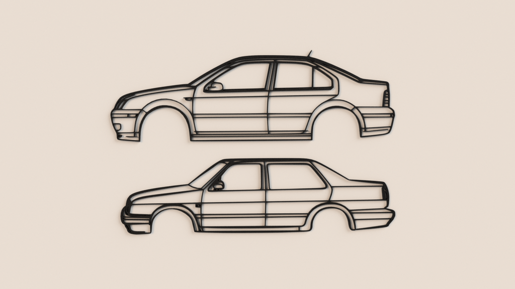 VW Jetta Models 2D wall art decor