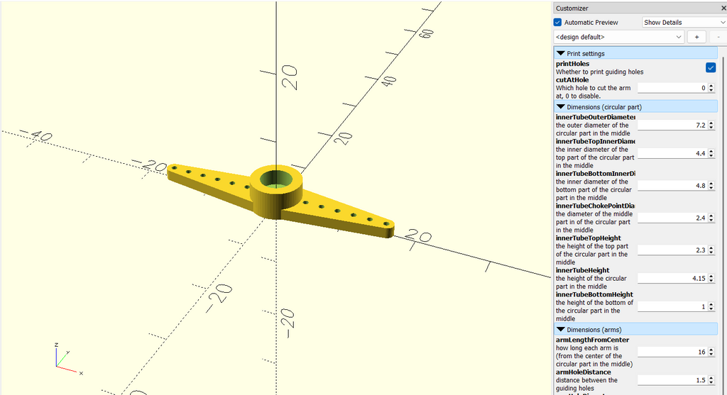 CyberBrick servo motor arm replacement