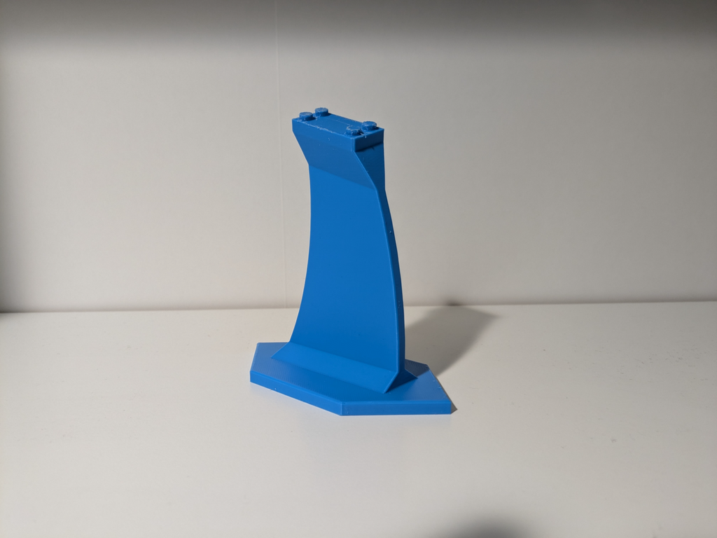 Angled Brick Ship Display Stand, Compound Angle