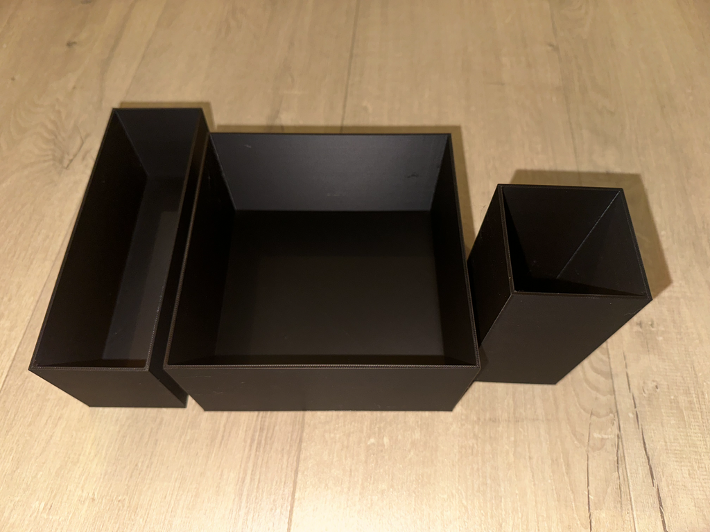 Storage boxes for desktop