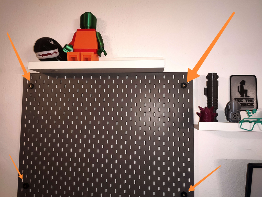 Pegboard - Unterlegscheibe (Ikea-skadis)