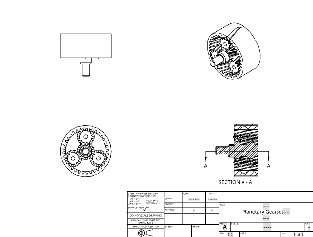Desktop Planetary Gear Fidget Toy