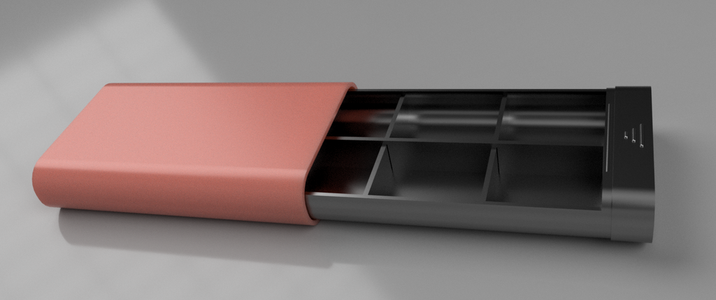 Pill box compact and simple