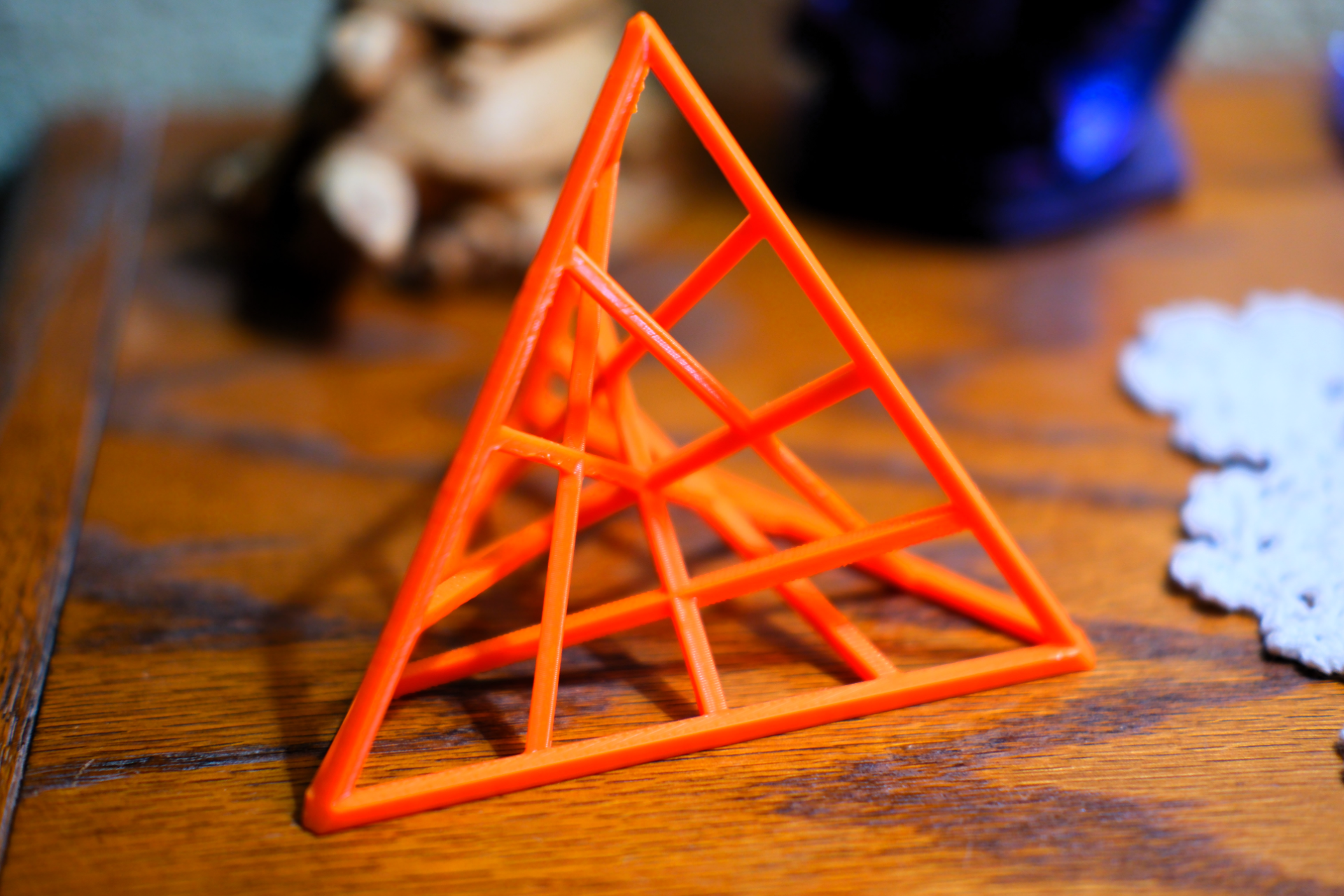 Line Art Tetrahedron