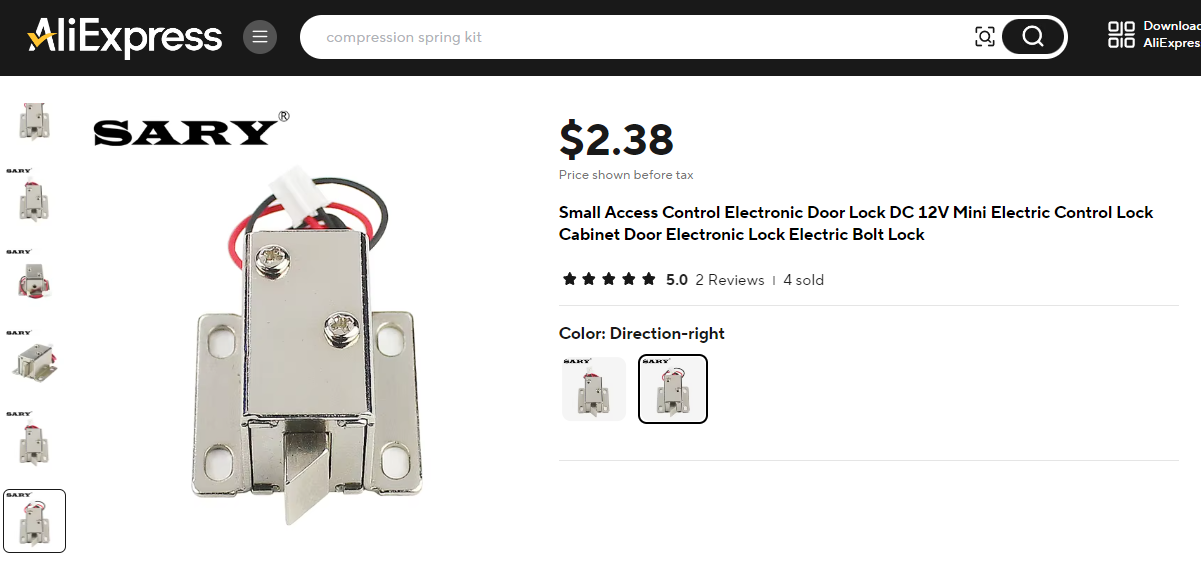 12v Quick Release Latch/Lock