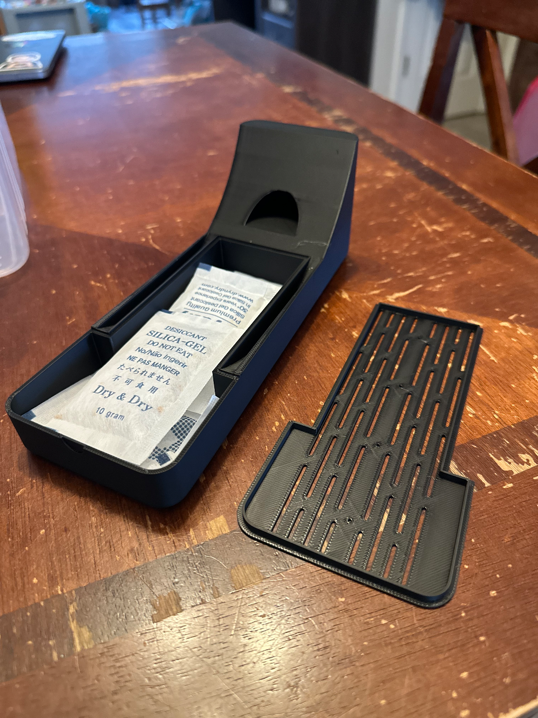 Drybox Insert for Spool, Hygrometer, and Desiccant