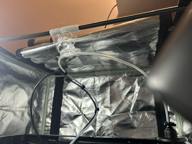 Sky printer encloser ceiling supports