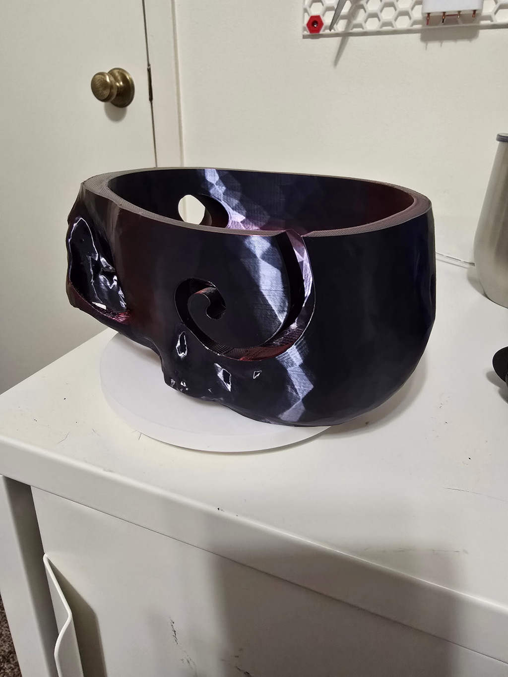 Skull yarn bowl