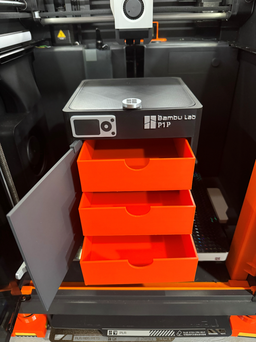 P1P & P1S 3 Drawer storage with door