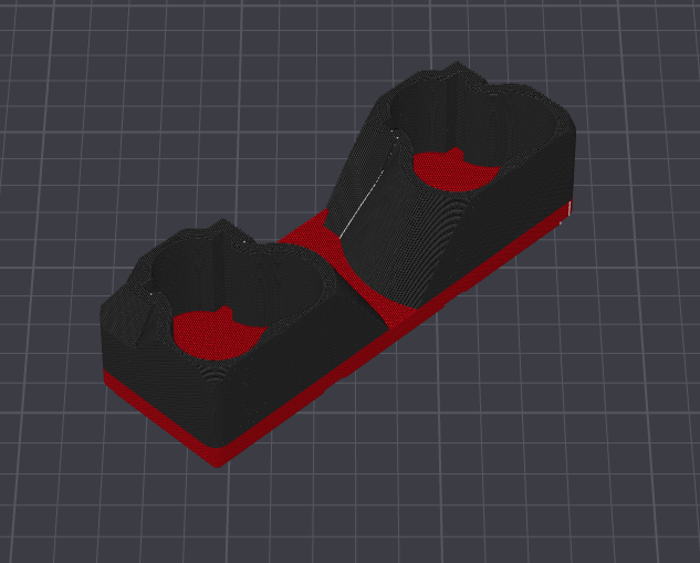 Gridfinity Shadow Tray- M12 3X SMALL Battery Tray