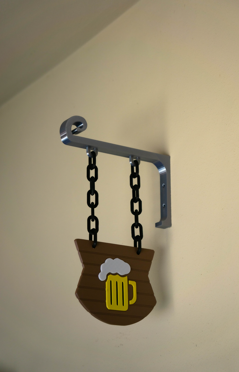 Hanging Tavern Sign with Beer Mug Design