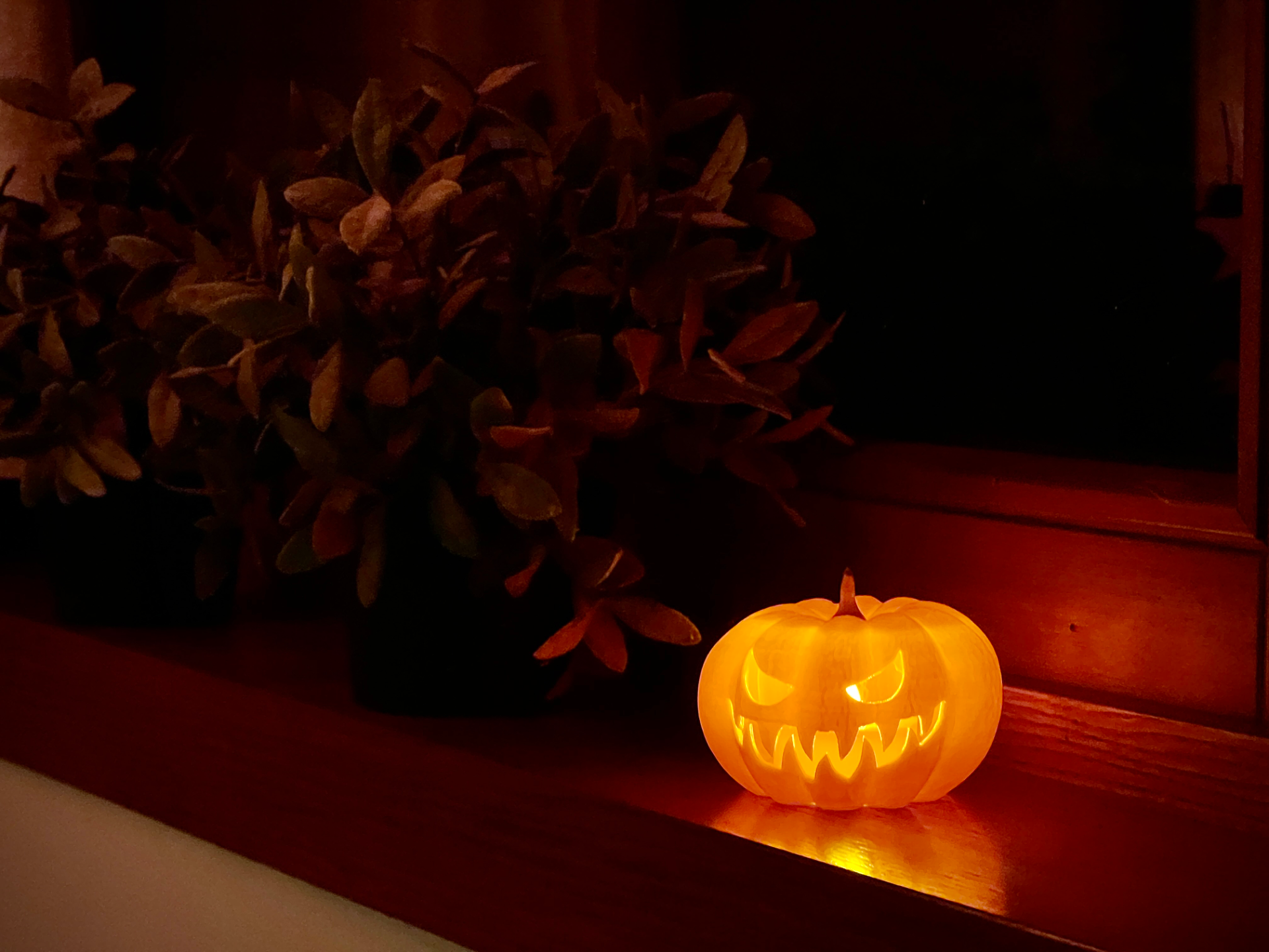 Halloween Pumpkin tea_light Lantern