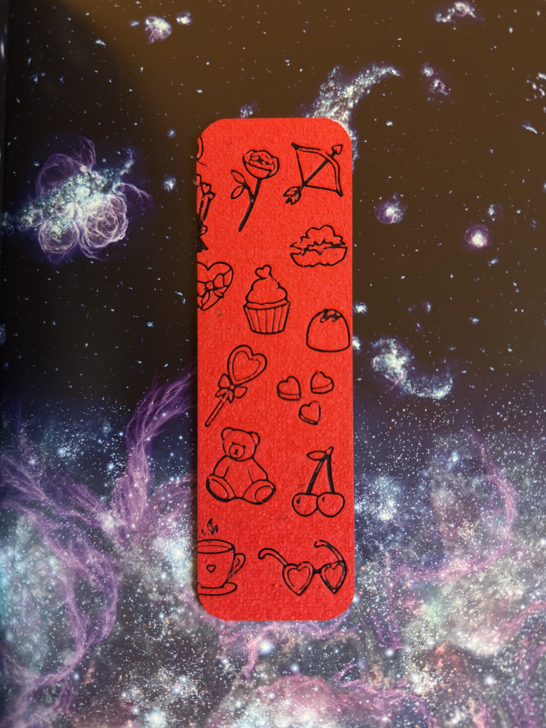 Valentines Day minimalistic Bookmark Hueforge