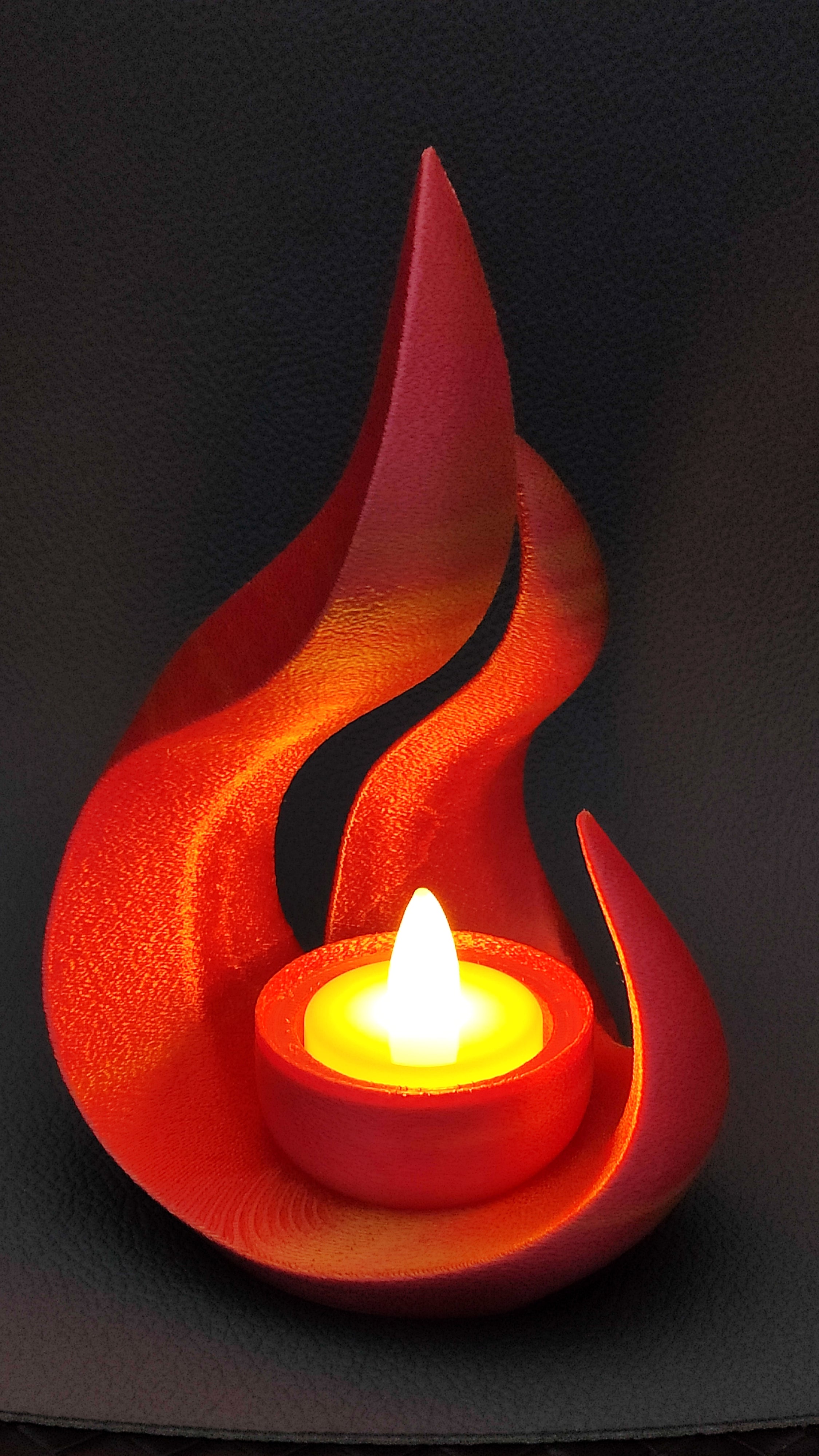 Wild Flame - LED tea light holder - no supports