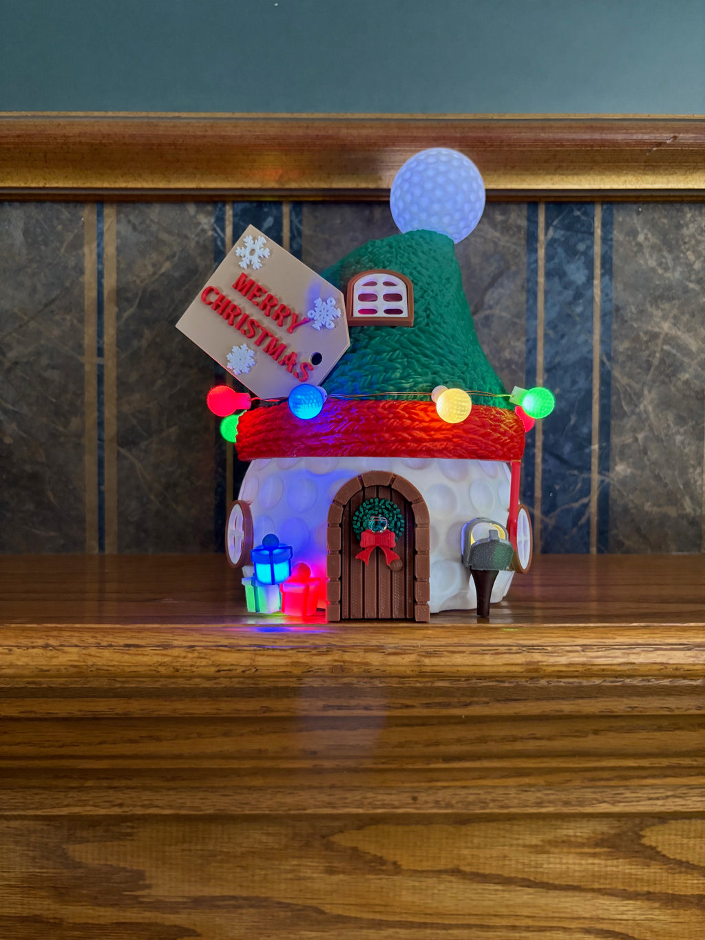 Golf Ball Christmas House