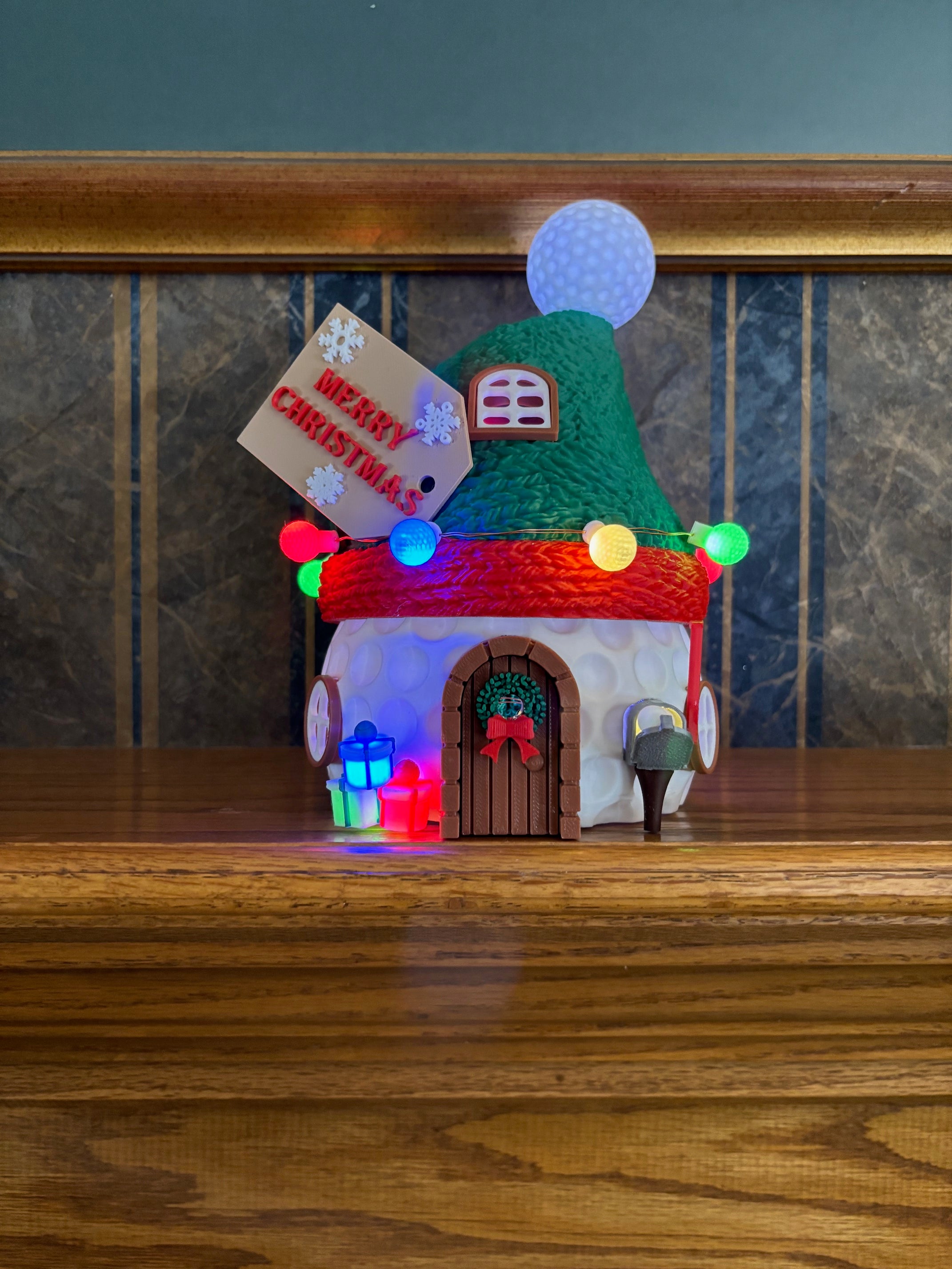 Golf Ball Christmas House