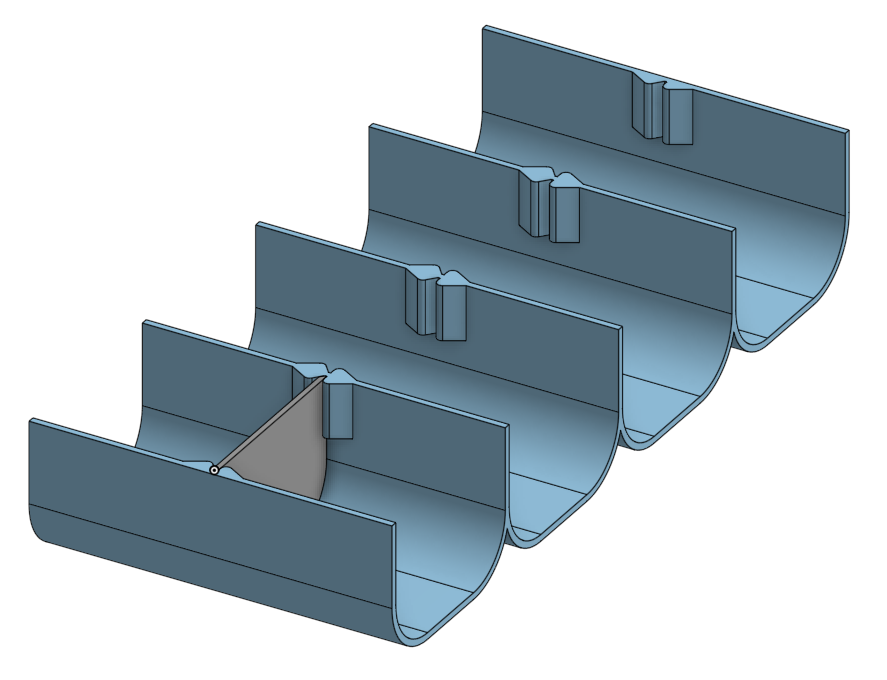 Vase-mode Inserts for parts storage drawers