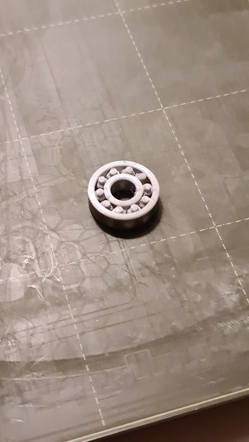 ball bearing snap of support (print in place)