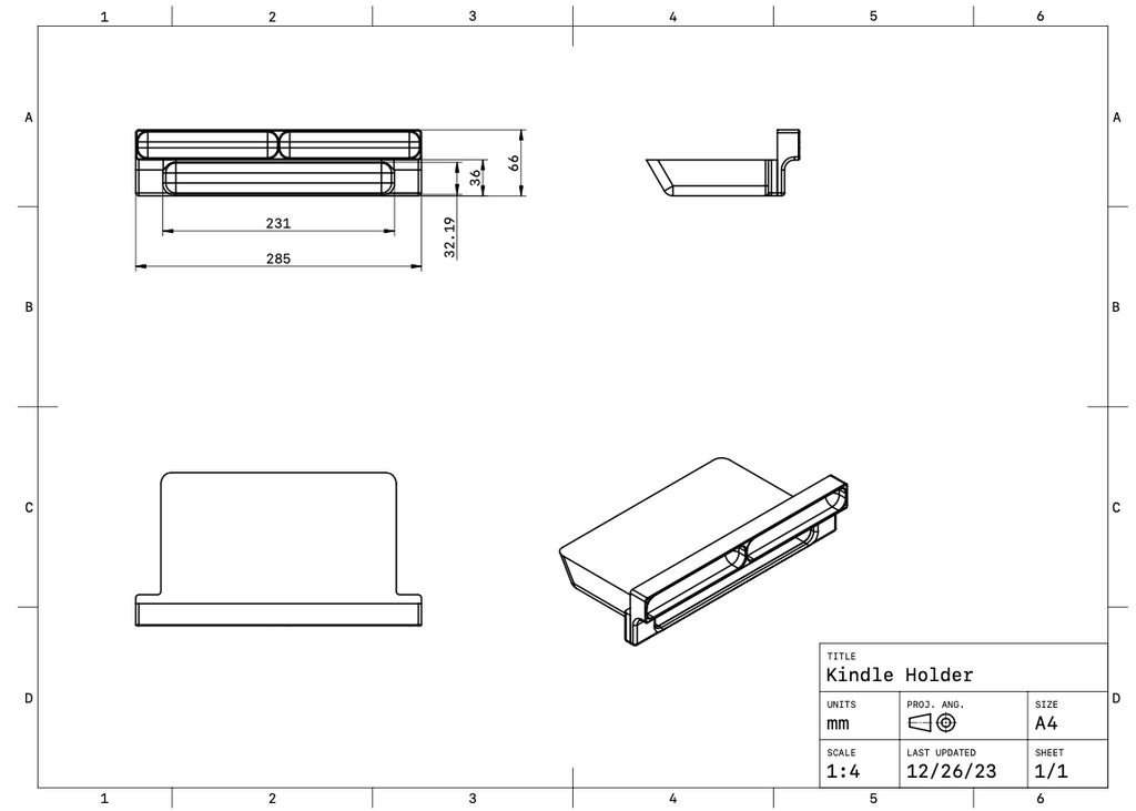Kindle Holder