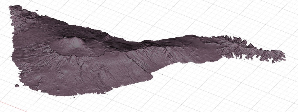 Tenerife - 3D model (SRTM)