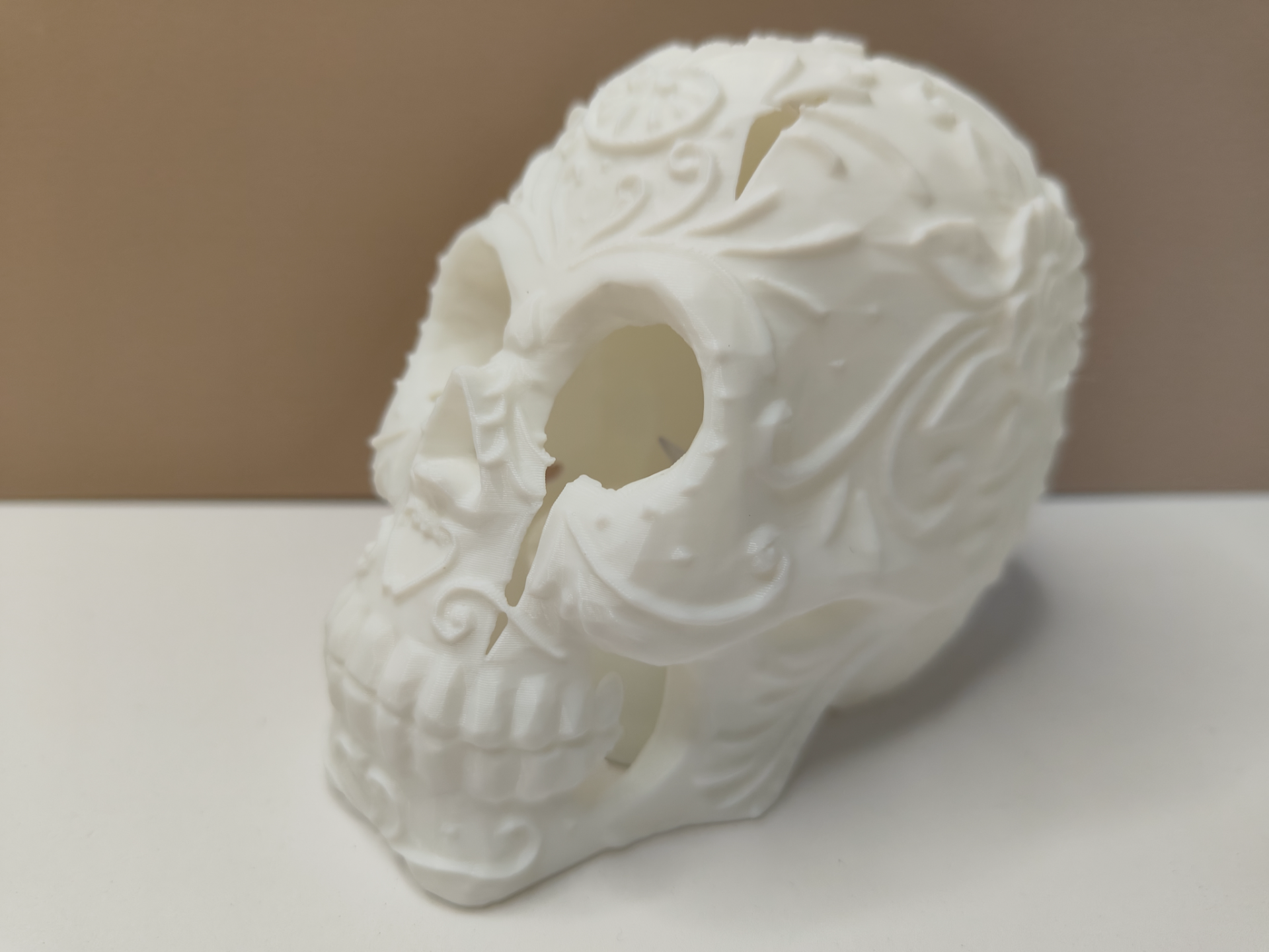 Halloween Skull Candle Lamp