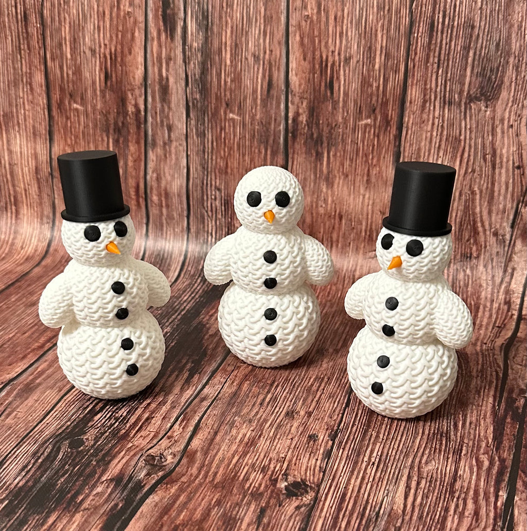 Cute Knitted Snowman