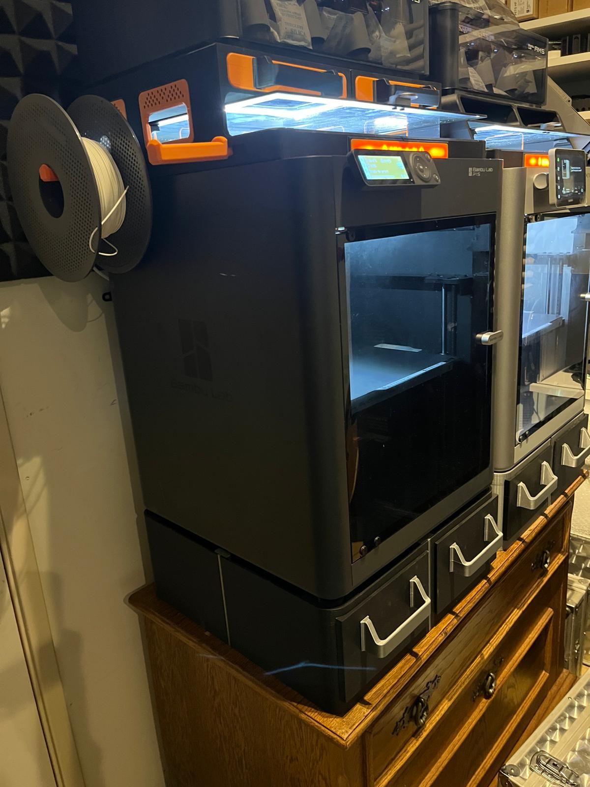 P2S/P1S/X1 Printer Riser, storage, poop